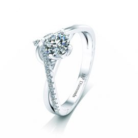 Ring setting with diamond (22)